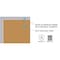 Ghent Chocolate Cork Bulletin Board, Satin Aluminum Frame, 4ft H x 7ft  4in W AKCH47 - alternate 2